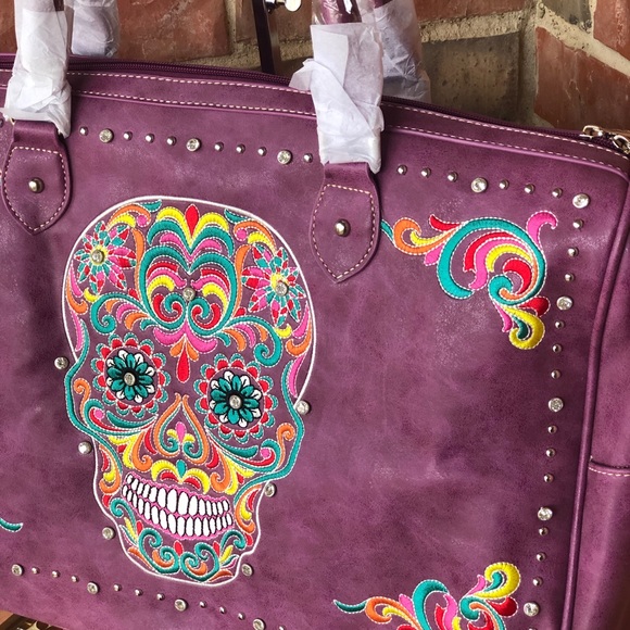 Montana West Sugar Skull Collection Duffle… - Picture 2 of 8